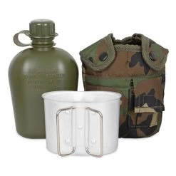 Mil-Tec US Feldflasche M. Becher U. Hülle 10 Mil-Tec US Feldflasche M. Becher U. Hülle -Rabatte auf Outdoor-Survivalausrüstung 14506 020neu