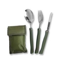 Mil-Tec Klappbesteck 3-tlg. Mit Tasche
