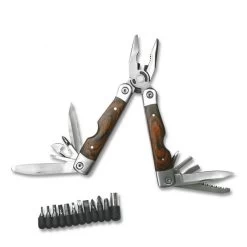 Herbertz Multitool Pakkaholz Schalen M. Bits U. Etui