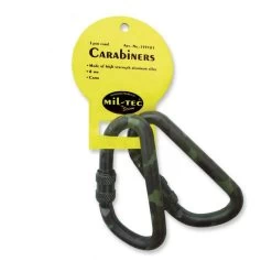 Mil-Tec Tactical Karabiner Alu Tarn 80mm 2er-Set