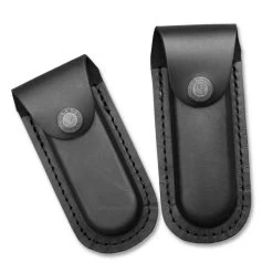 Herbertz Messer Lederetui M. Gürtelschlaufe Schwarz