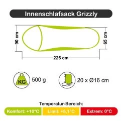 Carinthia Innenschlafsack Grizzly 11 Carinthia Innenschlafsack Grizzly -Rabatte auf Outdoor-Survivalausrüstung c9007 001