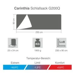 Carinthia Schlafsack G200Q -Rabatte auf Outdoor-Survivalausrüstung c9506 101 9 1