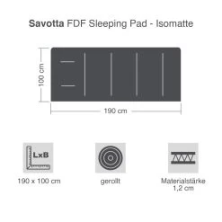 Savotta FDF Sleeping Pad - Isomatte 17 Savotta FDF Sleeping Pad - Isomatte -Rabatte auf Outdoor-Survivalausrüstung sv1450 036